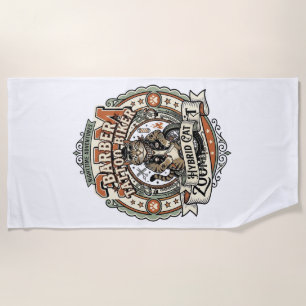 Accountant Tax Season Cat Accountant Tax Season Ca Beach Towel