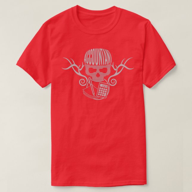 Accountant Tribal Tattoo T-Shirt (Design Front)