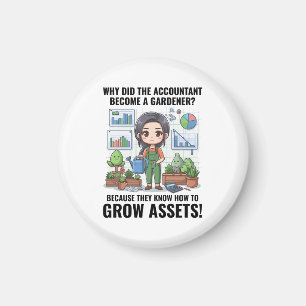 Accountant Turned Gardener's Financial Garden Magnet