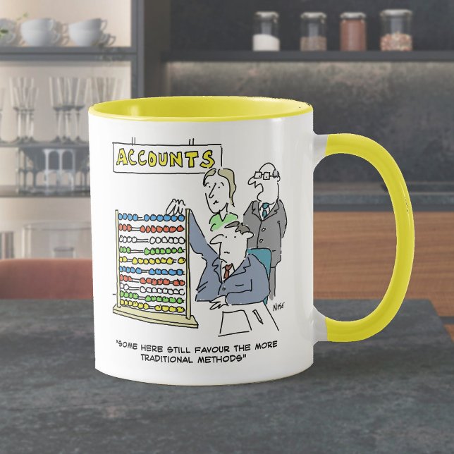 Accountant Using an Abacus. Accountant Mug (Creator Uploaded)