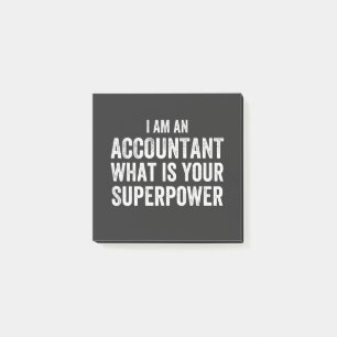 accountant What is your Superpower Post-it Notes