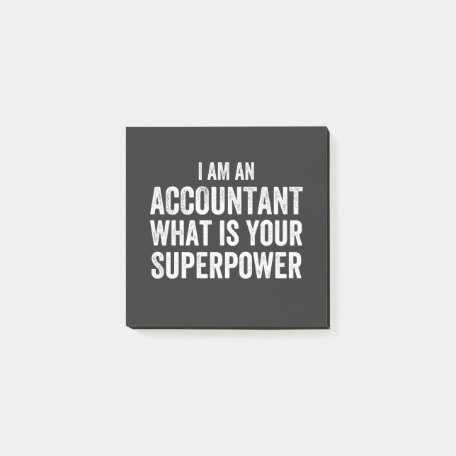 accountant What is your Superpower Post-it Notes (Front)