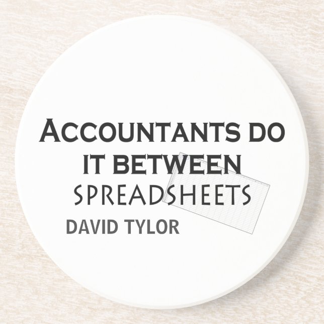 Accountants do it! coaster (Front)