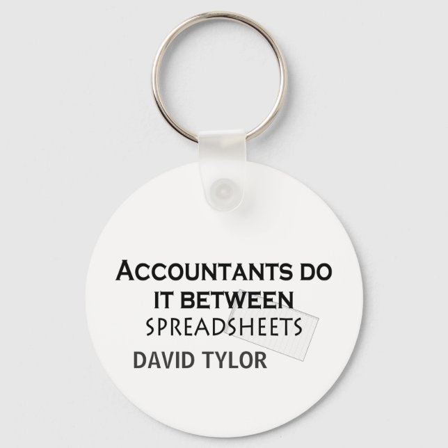 Accountants do it! key ring (Front)