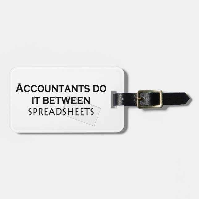 Accountants do it! luggage tag (Front Horizontal)