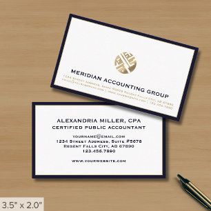 Accounting Bookkeeping Tax Business Card
