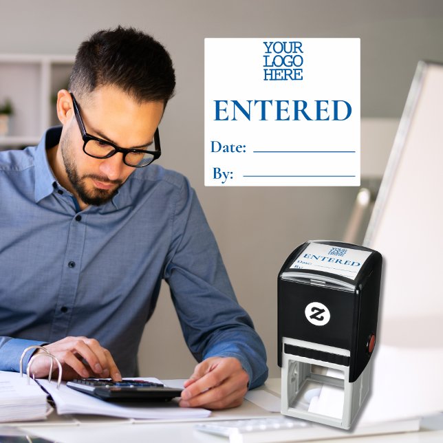 Accounting Bookkeeping Transaction Entered Self-inking Stamp (Creator Uploaded)