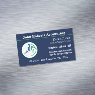 Accounting Business Card Magnet with Logo