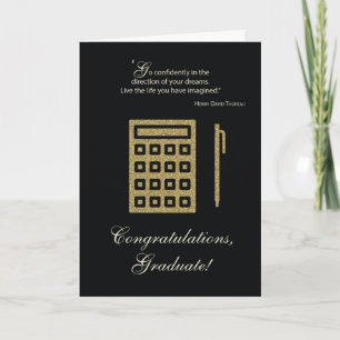 Accounting Business Graduation Congratulations Card