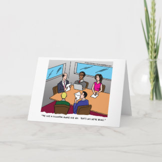Accounting Cartoon Greeting Card