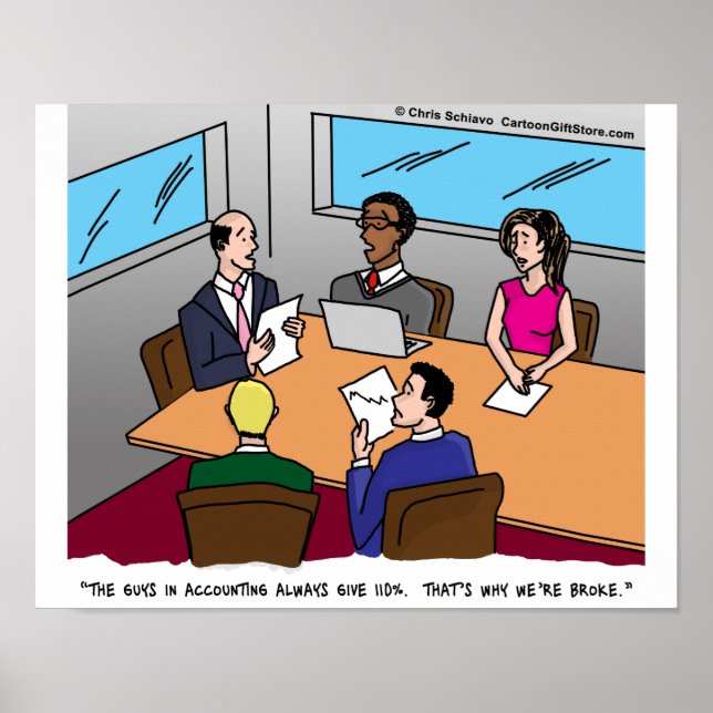 Accounting Cartoon Poster (Front)