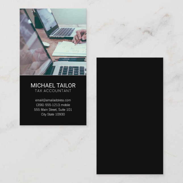 Accounting | Computers Tech Business Card (Front/Back)