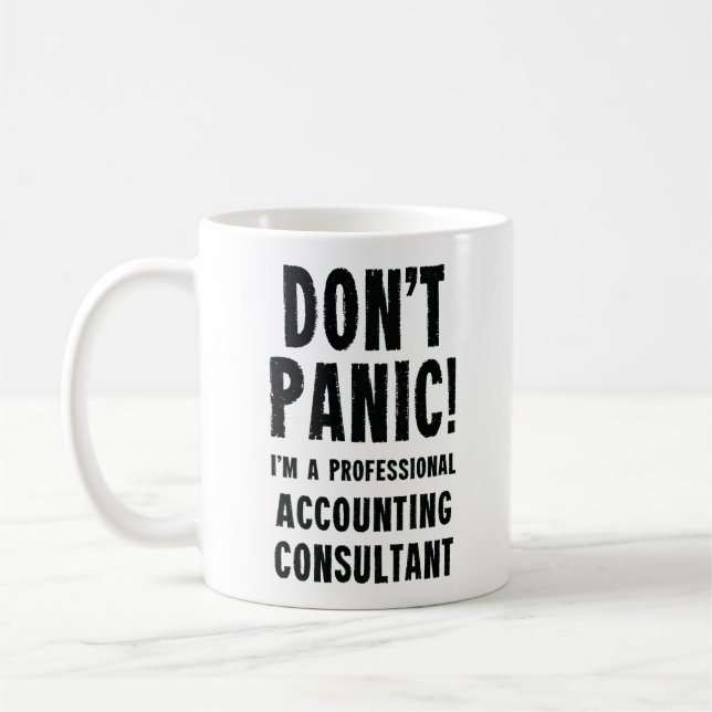 Accounting Consultant Fun Coffee Mug Gift (Left)