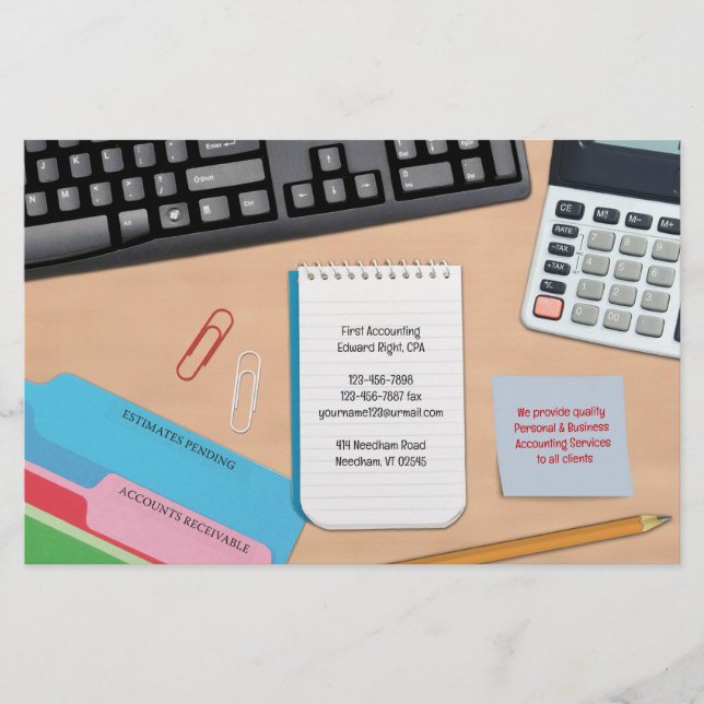 Accounting CPA Desk Flyers (Front)