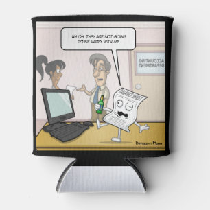 Accounting Drunk Balance Sheet Punny Can Cooler