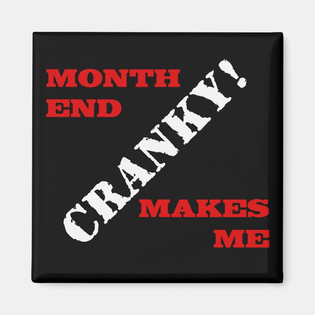 Accounting & Finance Month End Approval Stamp Magnet (Front)