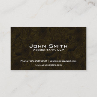 Accounting Financial Business Card Elegant Pattern
