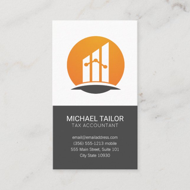 Accounting  Firm | Finance Logo | Finance Business Card (Front)