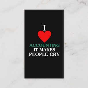 Accounting Humor CPA Certified Public Accountant Business Card