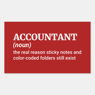 Accounting Humour Rectangular Sticker