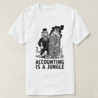 "Accounting Is A Jungle" Funny Tiger Accountant T-Shirt