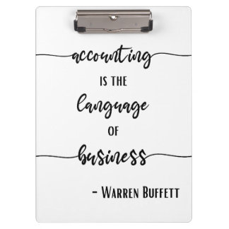 Accounting Language of Business Clipboard