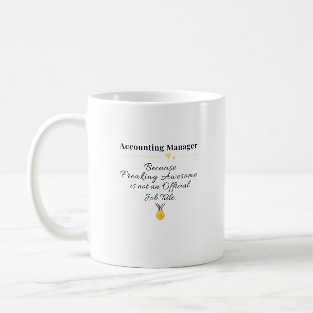 Accounting Manager Coffee Mug (Left)