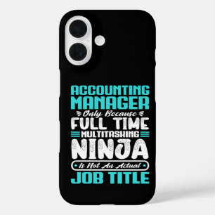 Accounting Manager Job Title Professional Skills iPhone 16 Case