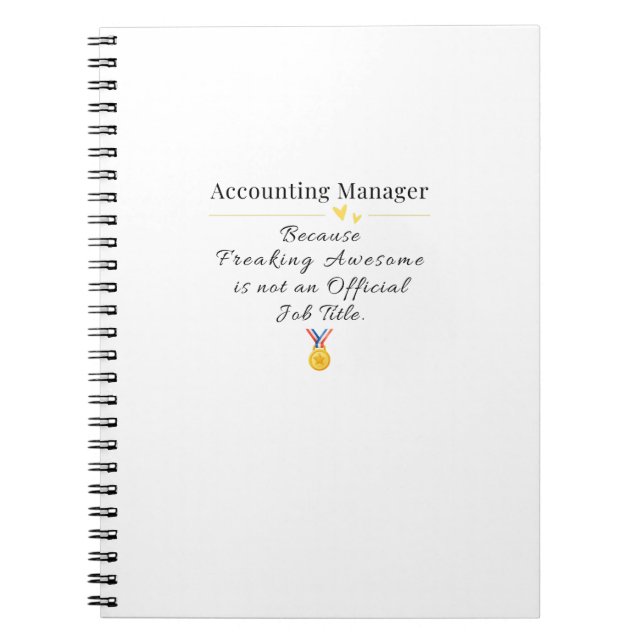 Accounting Manager Notebook (Front)
