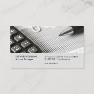 Accounting   Money Management   Investments Business Card