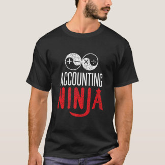 Accounting Ninja T-Shirt Office Finance Math Men