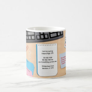 Accounting Office Desk Business Mug Template
