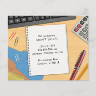 Accounting Office Work Desk Flyer