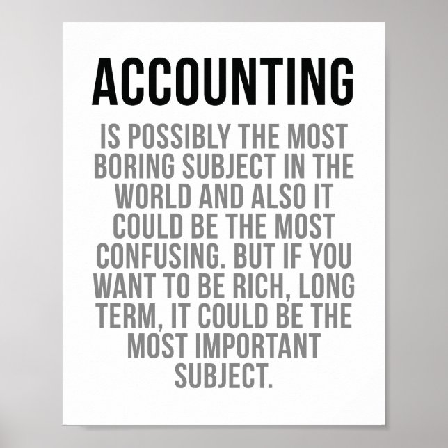 Accounting Poster (Front)