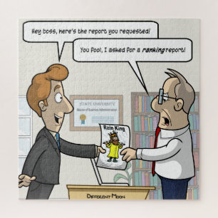 Accounting Ranking Report Punny Jigsaw Puzzle