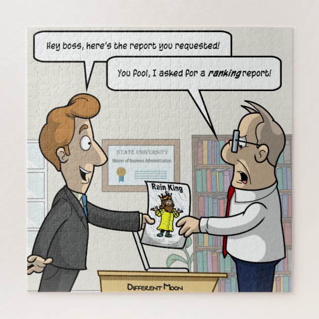 Accounting Ranking Report Punny Jigsaw Puzzle (Vertical)
