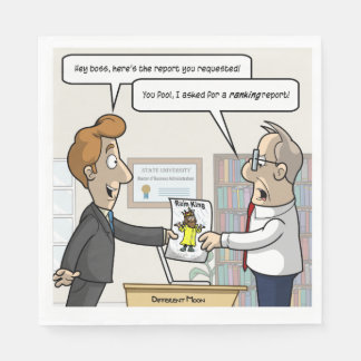 Accounting Ranking Report Punny Party Napkins