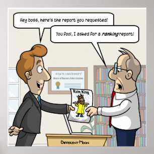 Accounting Ranking Report Punny Poster