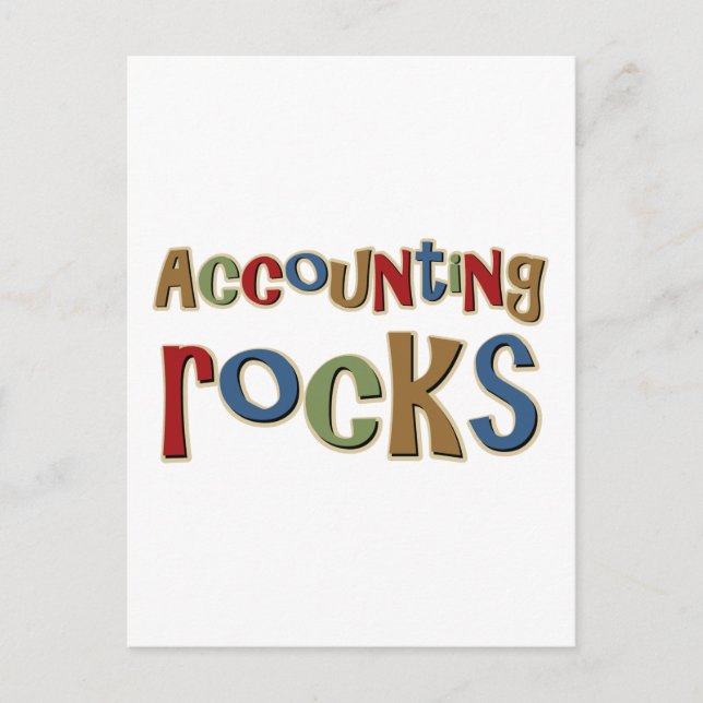 Accounting Rocks Postcard (Front)