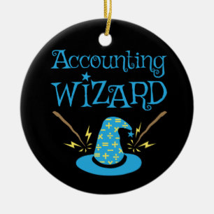 Accounting Wizard Accountant CPA Ceramic Ornament