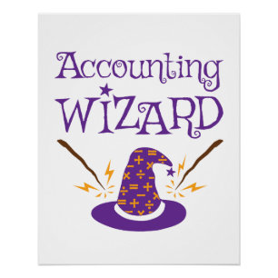 Accounting Wizard CPA Certified Public Accountant Poster