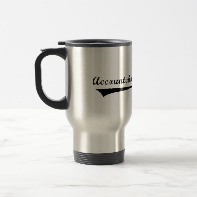 Accountoholic Travel Mug (Left)