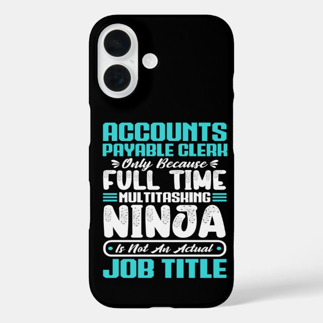 Accounts Payable Clerk Job Title Profession Skills Case-Mate iPhone Case (Back)