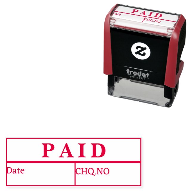 Accounts Payable Self Inking Office Rubber Stamp (In Situ)