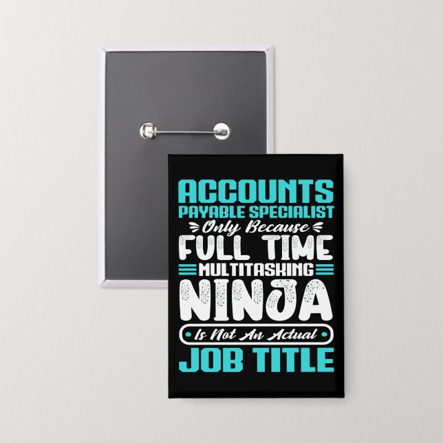Accounts Payable Specialist Job Title Profession (Front/Back)