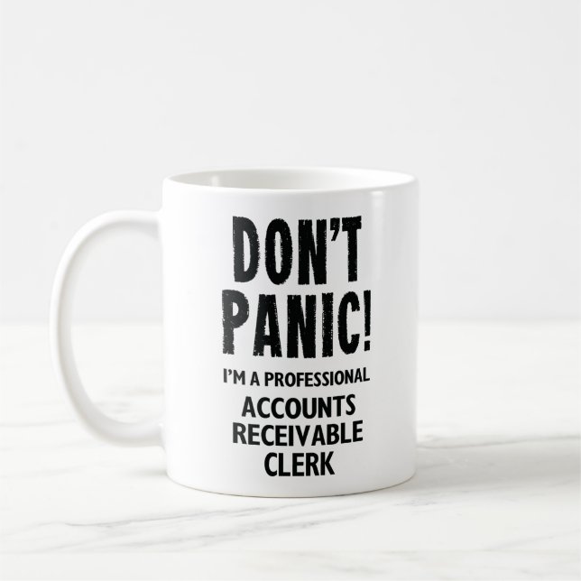 Accounts Receivable Clerk Coffee Mug (Left)