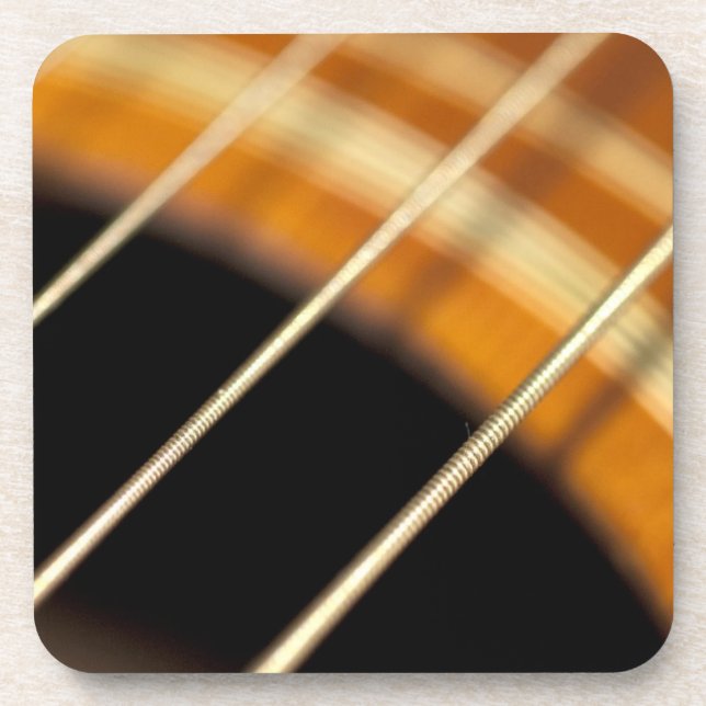 Accoustic Guitar Strings in Motion Coaster (Front)