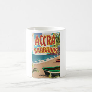 Accra Barbados travel poster Coffee Mug