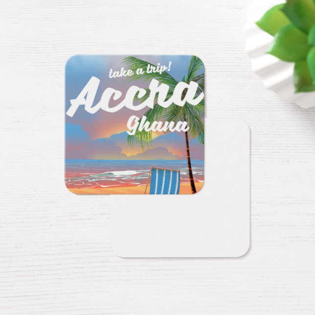 Accra Ghana beach travel poster (Desk)