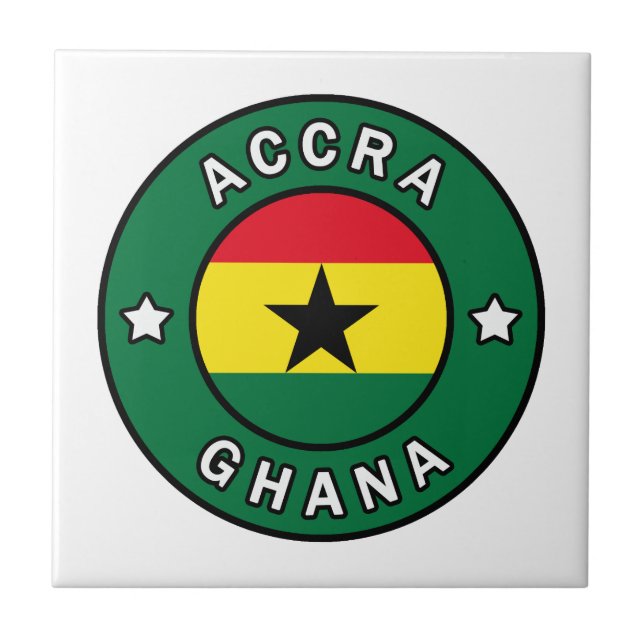 Accra Ghana Ceramic Tile (Front)